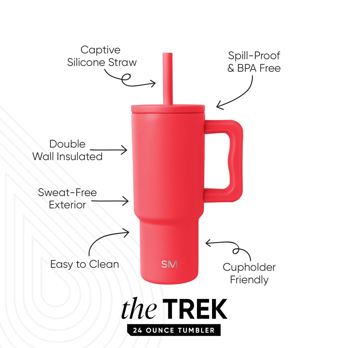 Trek Kids Tumbler with Silicone Straw Lid